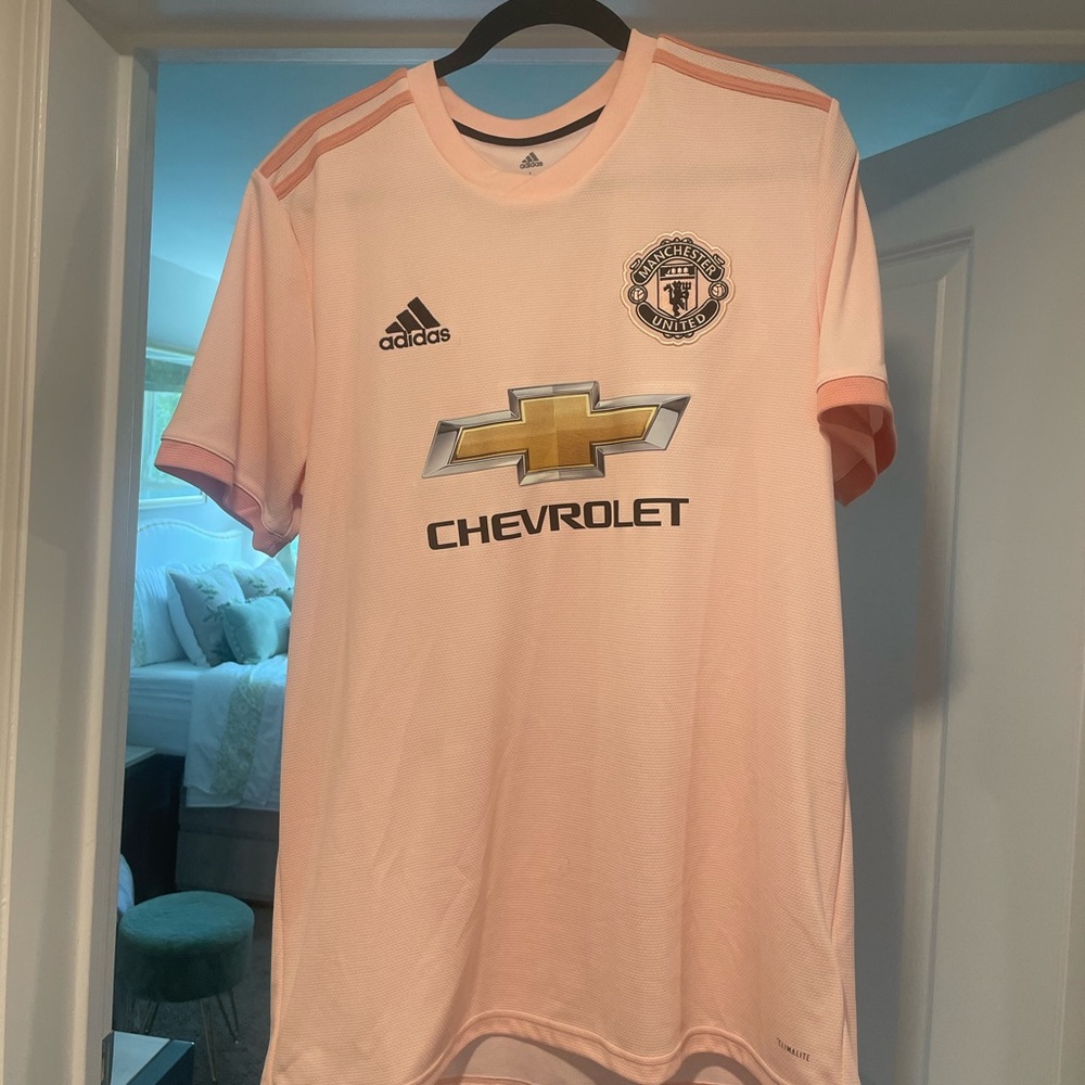 Adidas Light Pink Manchester United Soccer Jersey